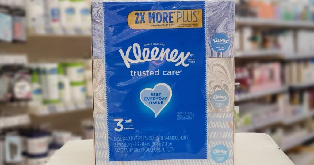 Kleenex Facial Tissue 3-Pack Just $2.75 at Walgreens | Great Classroom Donation Item