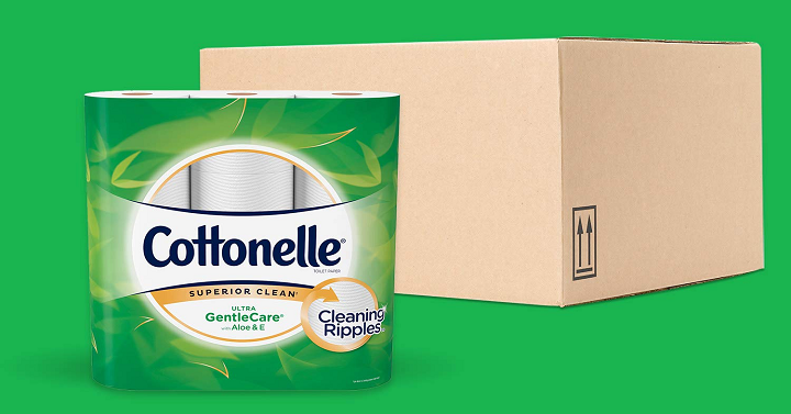 AMAZON STOCK UP PRICE! Cottonelle Ultra Gentalcare Toilet Paper 24 Family Mega Count Only $20.49 Shipped!