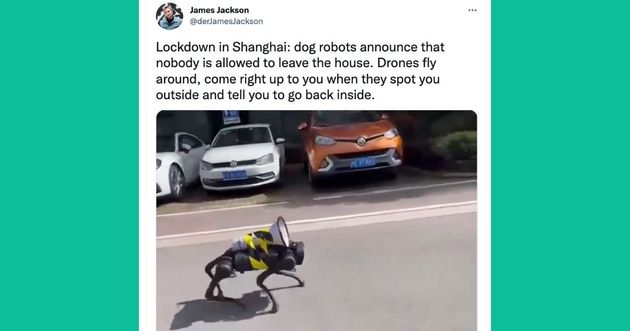 Apparently Drones And Robot Dogs Are Issuing Lockdown Commands In Shanghai