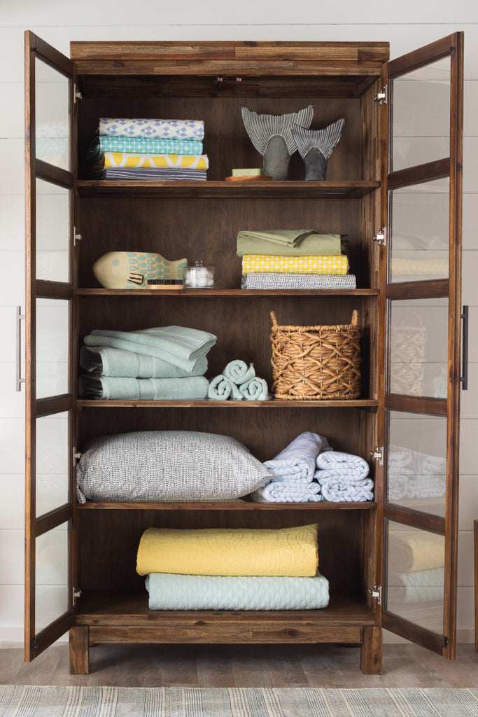 A New Twist on a Well Organized Linen Closet