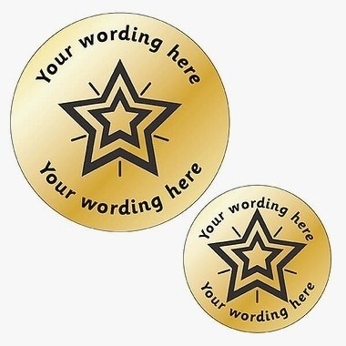 Cozy Gold Star Stickers