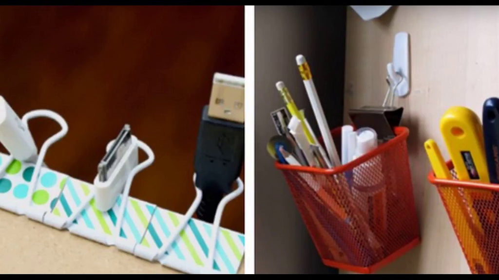 Top 40 Binder Clips and Wordtable Organizing Ideas | Crafts Hacks Design DIY Holder Management 2018 -- If you want to update your binder clip zilla ...