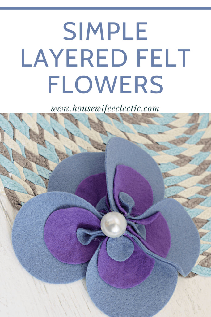 These delightful Layered Felt Flowers look intricate but are actually simple to pull together