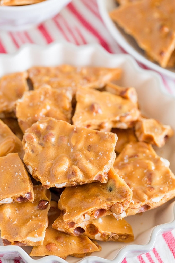 This homemade peanut brittle is one of my favorite candy recipes