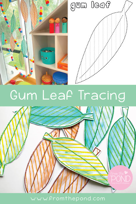 Gum Leaves for Tracing + Finger Play
