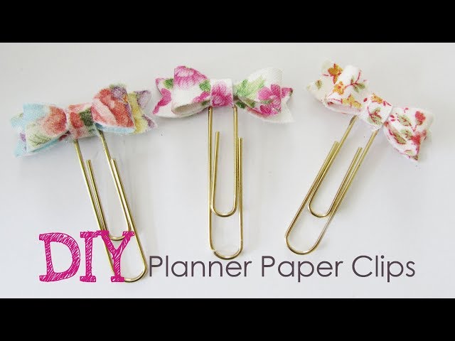 In this video, I will show you how I created my bow paper clips with fabric and cardstock