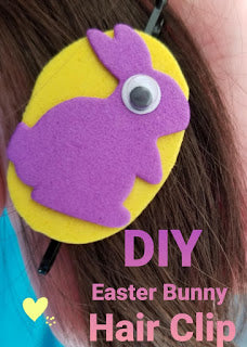 Easy DIY Easter Bunny Hair Clip