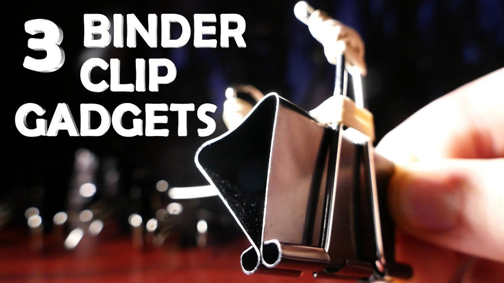 Here's 3 cool mini gadgets you can make using ordinary binder clips