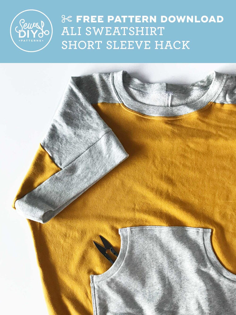 Free pattern download - Ali Sweatshirt short sleeve hack