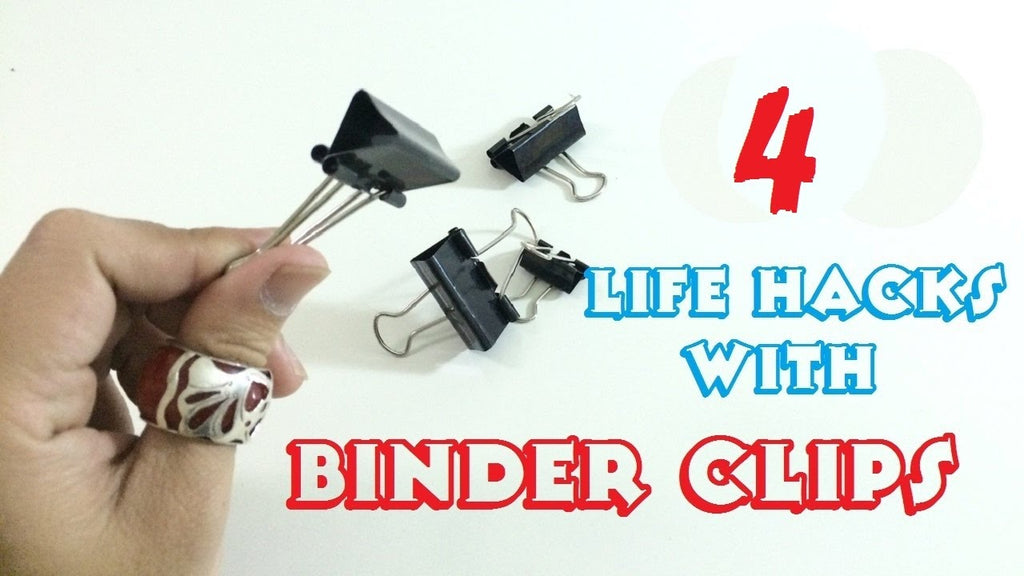 Today I will guide you 4 Awesome Life Hacks with Binder Clips