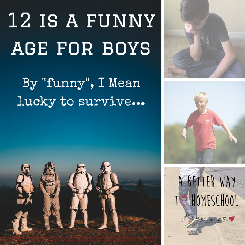 Inside: The secret to surviving life with your hormonal 12-year old son, 3 must reads if your raising boys and  {Free printable: Raising Godly Men} My son almost died today.   That’s right, I almost killed him