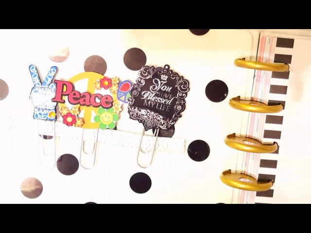 Hey guys Welcome back! In this video I will show you how I made a holder for my paper clips in the front cover of my planner and a hook for my pen