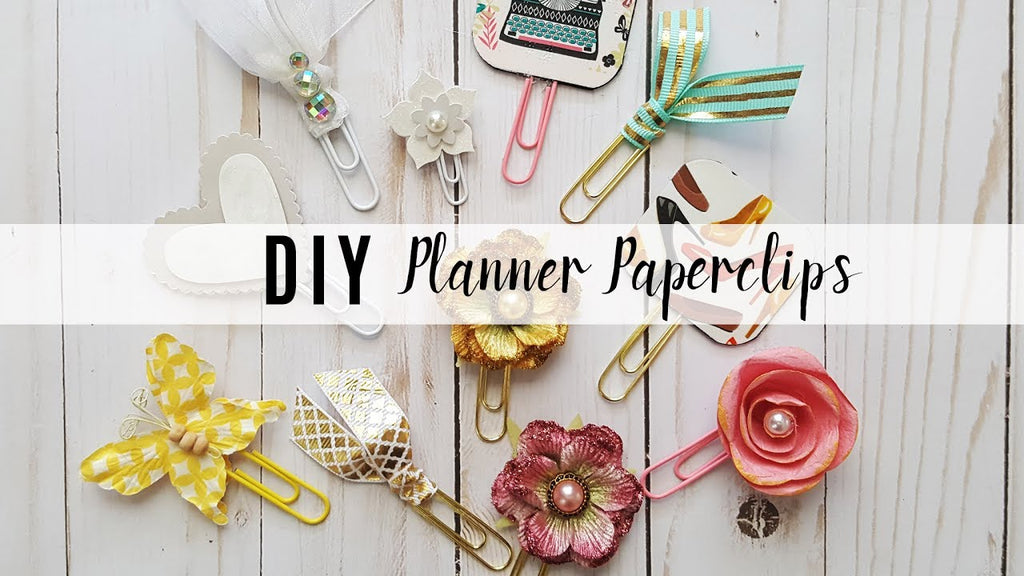 In this video, I go through the process I use to make my own planner clips out of items I have in my planner and crafting stash