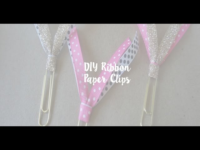 I made some cute ribbon paper clips! You can use them for your planners, flip books, pocket letters and so much more! This is a quick video showing you how to ...