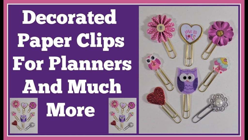 This is another subscriber requested diy tutorial on how I make my decorated paper clips that I use in my planners and pocket letters