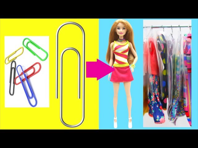 7 Ideas Paper Clip Barbie Hacks