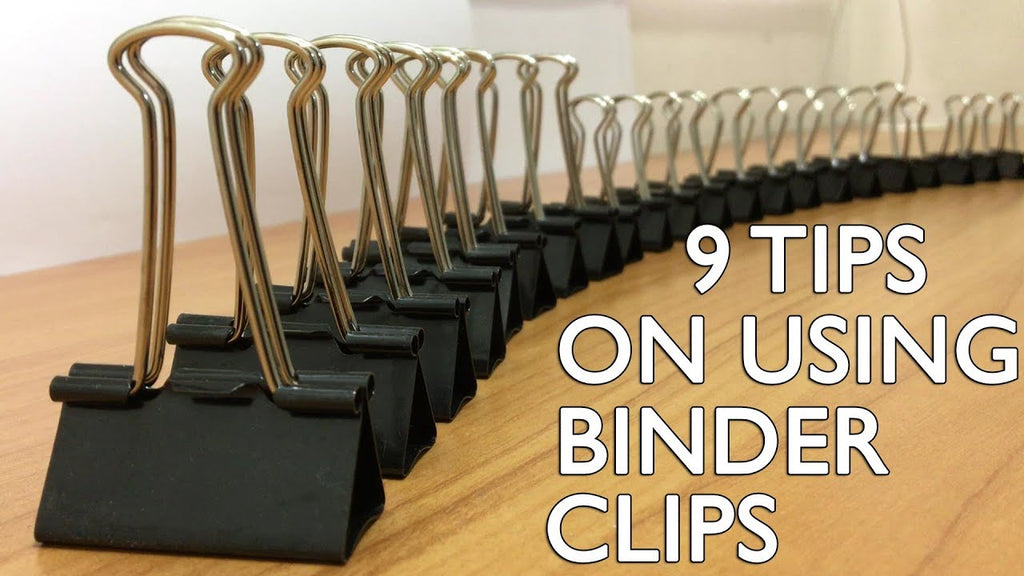 Binder Clips are great stationery for organizing things and items