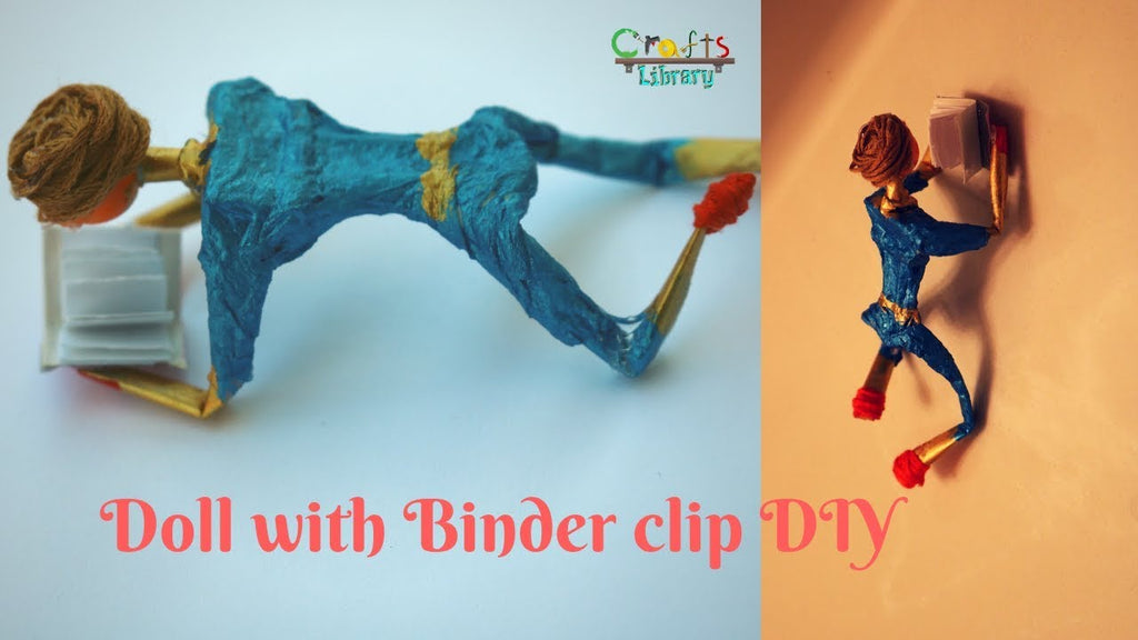 In this video, Doll with Binder Clip DIY can be done in step by step To make this, the following things are needed