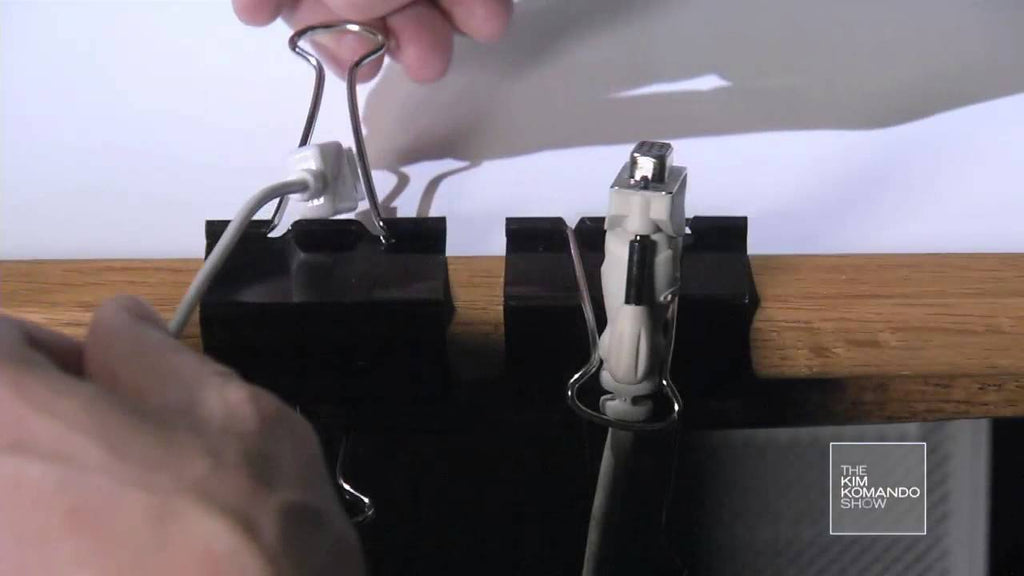 If you use binder clips just for clipping binders, you're missing out! These ingenious little tools can be re-purposed into cable clips, phone mounts and more!