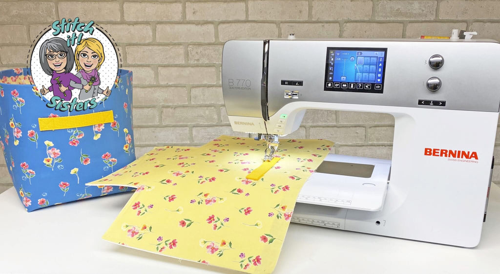 NEW! Stitch it! Sisters Sew Organized Fabric Bins Sewing Tutorial