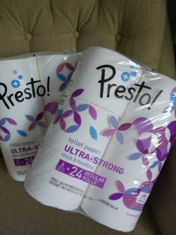 Amazon Presto! Bath Tissue IN STOCK – only 19¢/Roll! (GONE NOW)