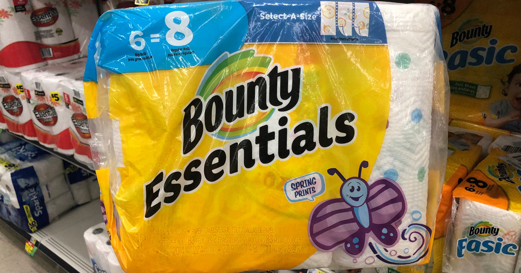 Bounty Essentials Paper Towels 6-Pack Just $3.99 on Walgreens.com | In Stock NOW