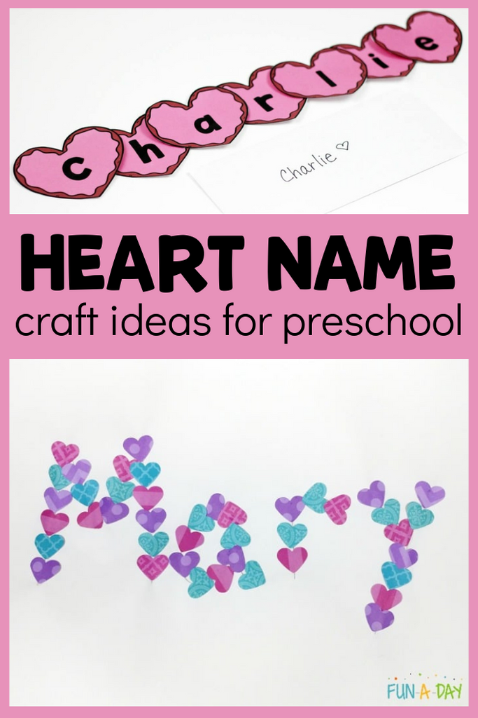 Heart Name Crafts for Preschoolers