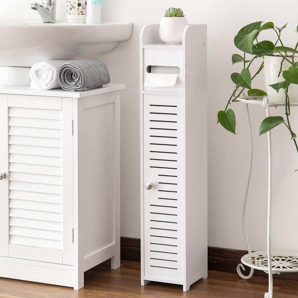 Small Bathroom Storage Corner Floor Cabinet Only $21.60