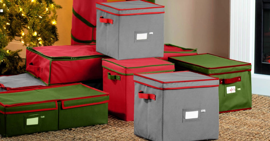 Holiday Storage from $5.99 on Amazon | Easily Store Your Ornaments, Wrapping Paper, & Trees