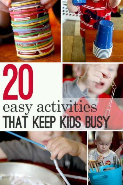 Keeping Kids Busy with Easy Activities