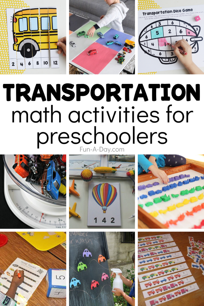 Transportation Math Activities for Preschoolers to Enjoy