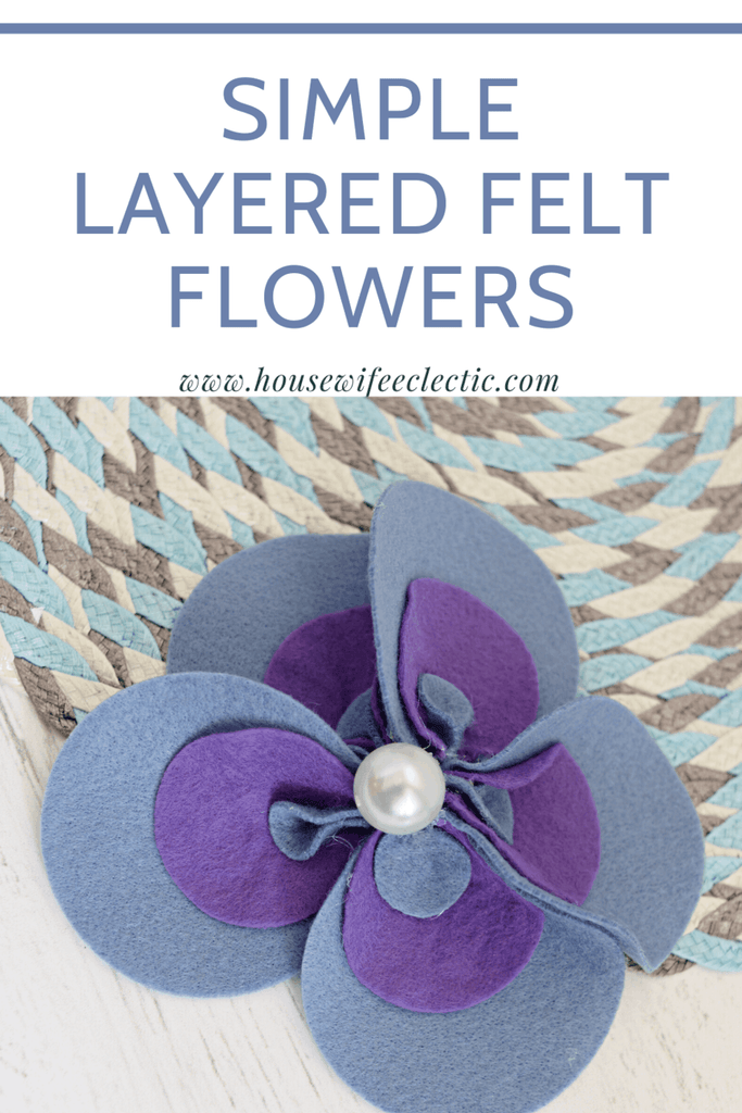 Simple Layered Felt Flowers