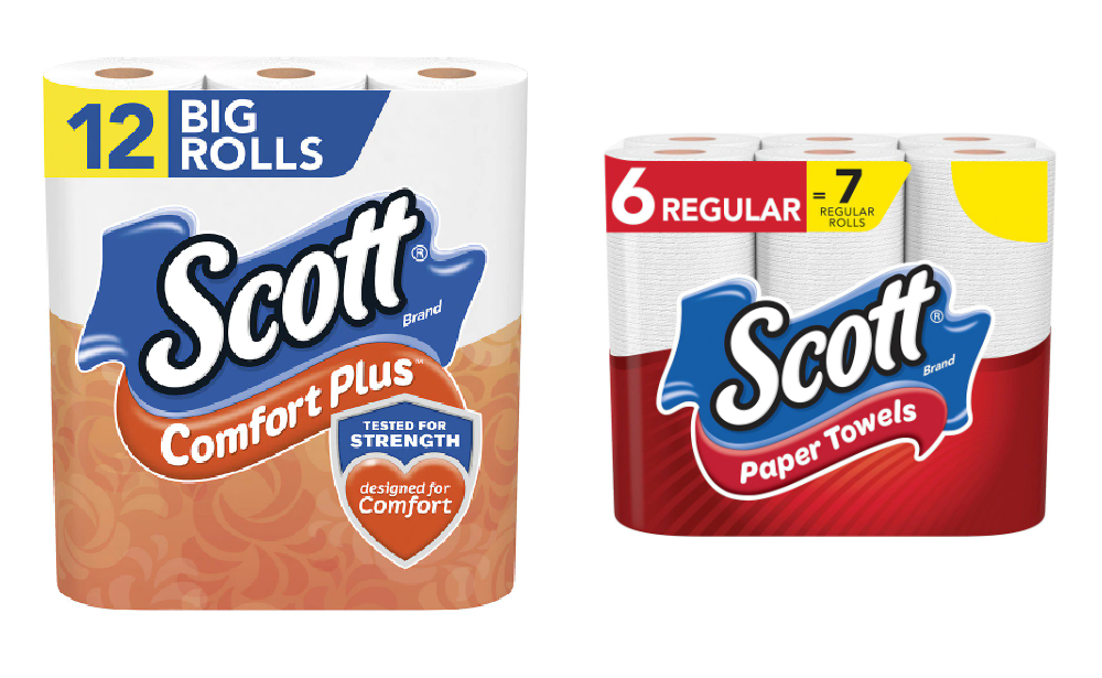 Scott Paper Towel 6-Pack and Scott Toilet Paper 12-Rolls for $2.73 Each at Walgreens