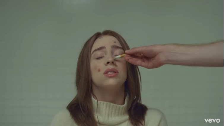 Watch Billie Eilish Burn Herself With Cigarettes