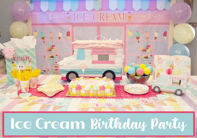 Easy Ice Cream Theme Birthday Party
