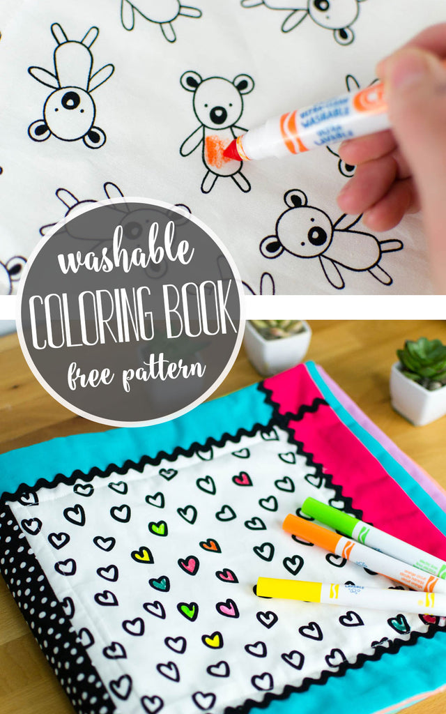 Sew a Washable Coloring Book to use Over and Over Again!