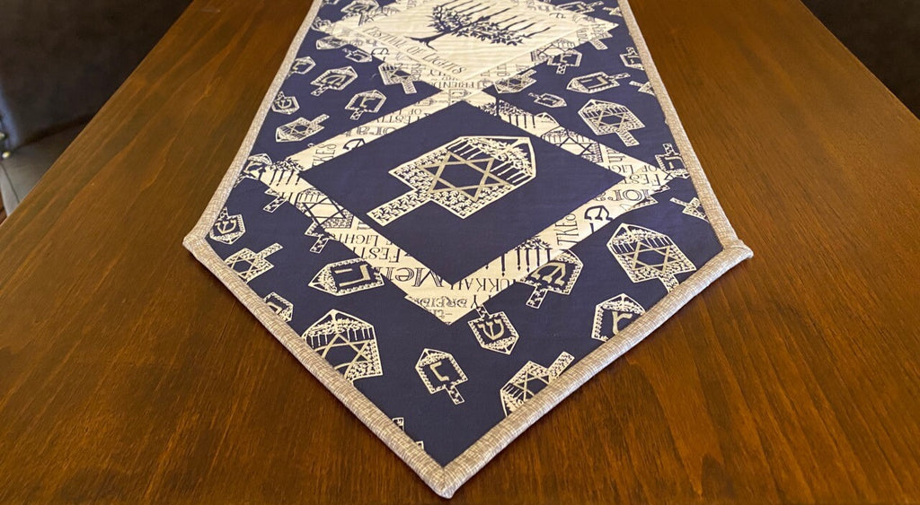 Festival of Lights Table Runner Sewing Tutorial with our Easy Quilt Binding Tips