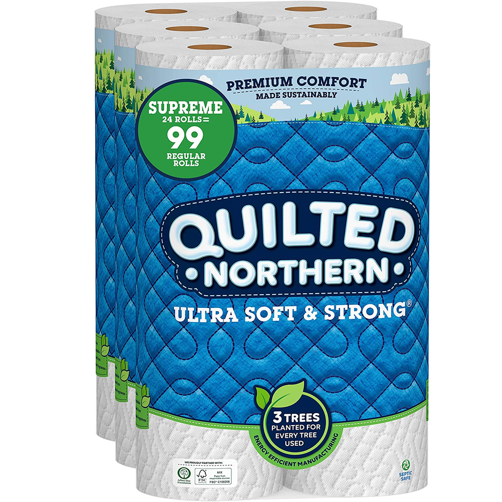 Quilted Northern Ultra Plush Toilet Paper, 24 Supreme Rolls = 105 Regular Rolls Only $19.82 Shipped!