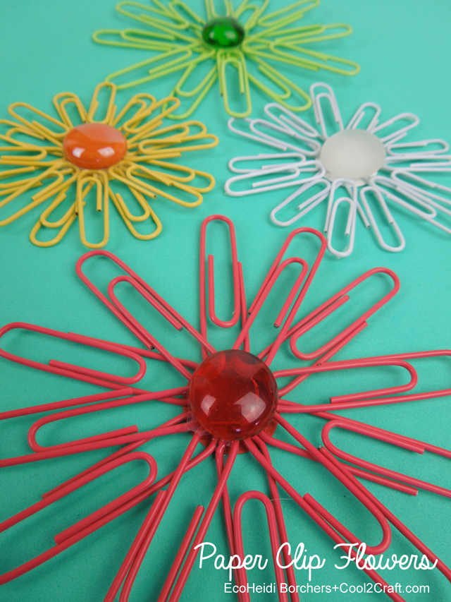 Paper Clip Flowers