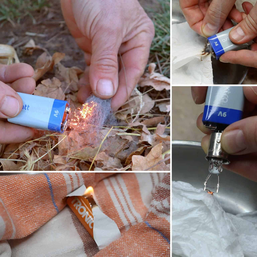 7 Clever Ways To Start a Fire With a Battery