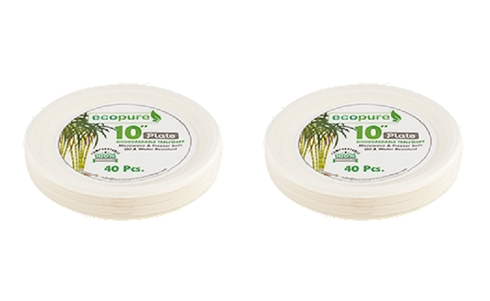 Ecopure Biodegradable Paper Plates & Bowls Just $2.74