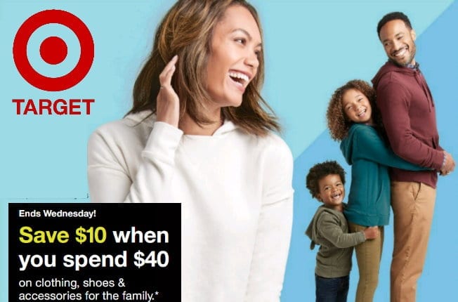 Save BIG on Clothing for the Whole Family at Target In Stores & Online with Sales Up to 50% Off + Get $10 Off $40 or $20 Off $75