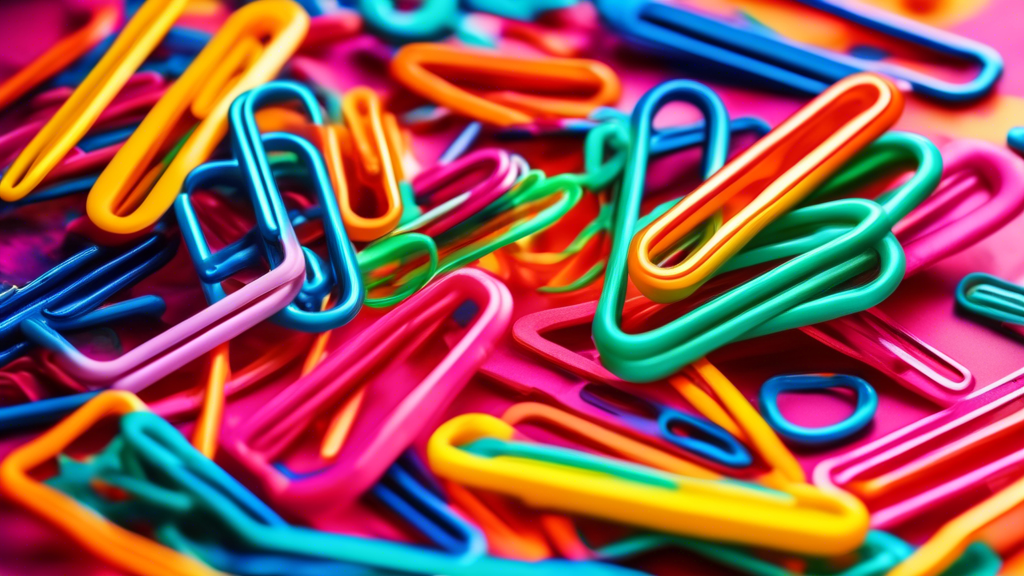 Colorful Jumbo Paper Clips