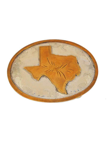 Johnson & Held Nickle Silver Texas State Handcrafted Belt Buckle