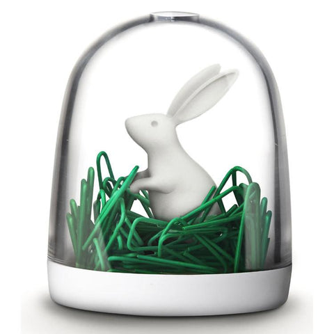 Bunny In The Field Paper Clips and Holder