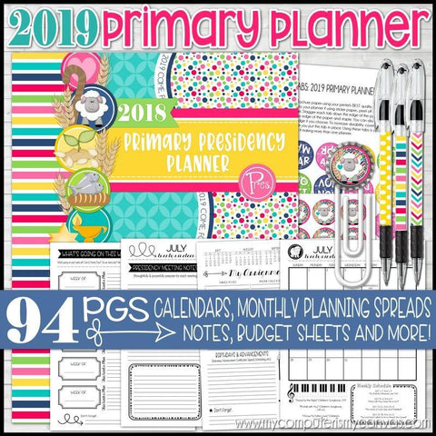2019 Primary PRESIDENCY Planner PRINTABLE-My Computer is My Canvas