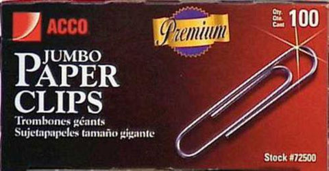 Acco S7071745 Jumbo Paper Clips