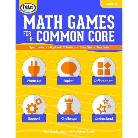 #14610 MATH GAMES FOR THE COMMON CORE GR 3