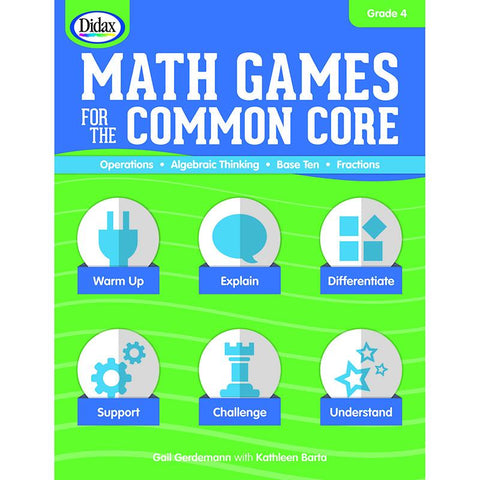 #14611 MATH GAMES FOR THE COMMON CORE GR 4