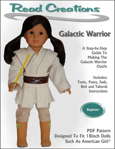 Galactic Warrior 18" Doll Clothes Pattern